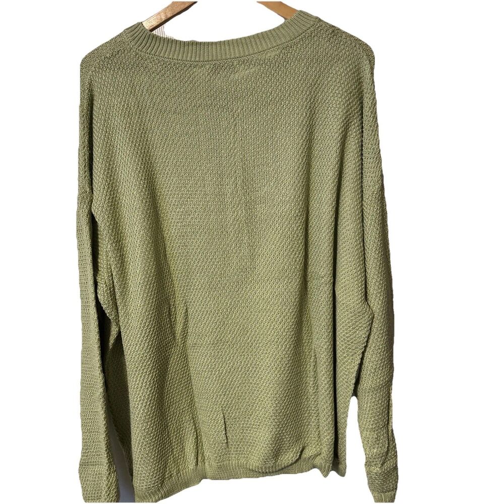 New Directions Woman’s Size XL Green Light Weight Sweater Top Long Sleeve NEW - Picture 5 of 5